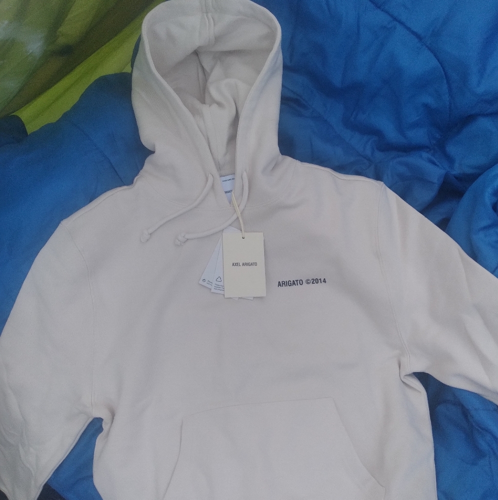 AXEL ARIGATO LIGHT BEIGE HOODIE SSENSE SMALL